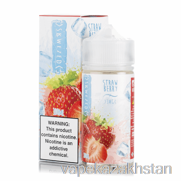 Vape Kazakhstan ICE Strawberry - Skwezed E-Liquid - 100mL 0mg